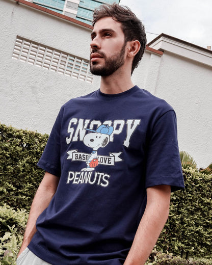 Camiseta Snoopy Beisbol