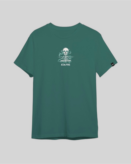 Camiseta Unisex Regular Size Verde Botella