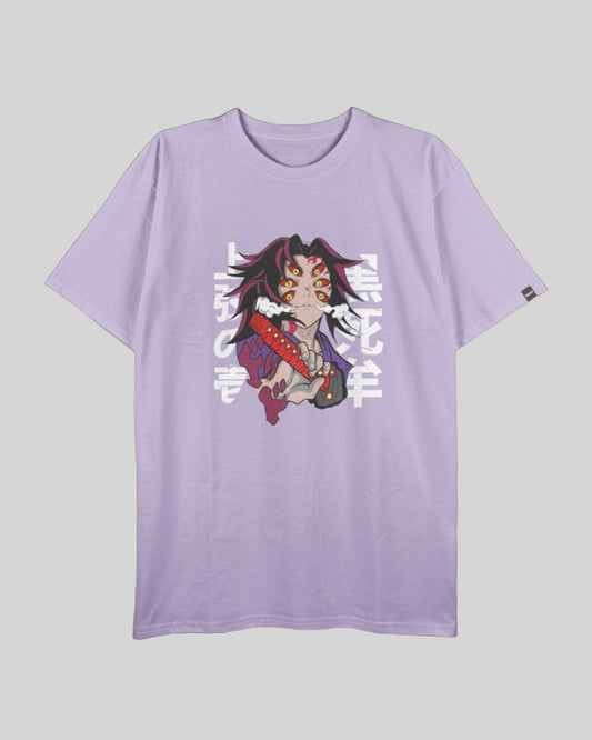 Camiseta Unisex Regular Size Lila Kimetsu No Yaiba "Las Lunas"