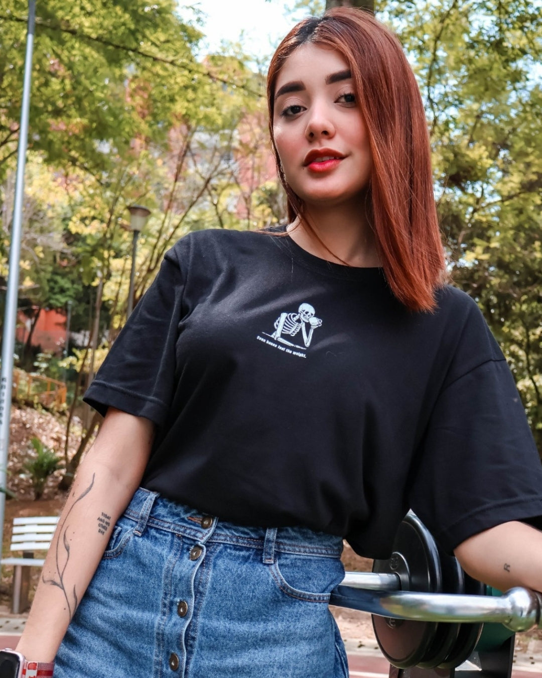 Camiseta Calavera Columpio
